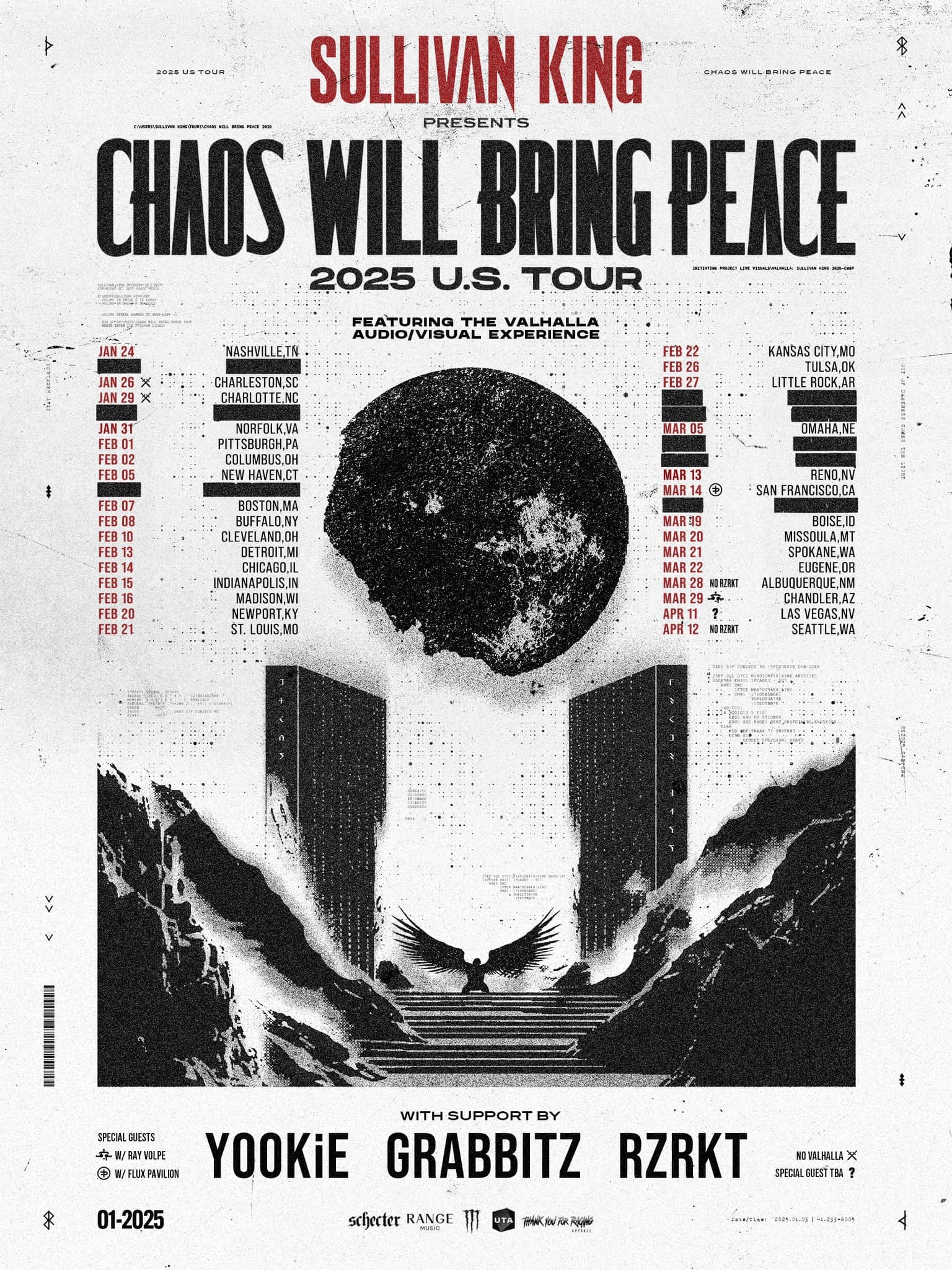 Sullivan King Announces "Chaos Will Bring Peace" 2025 US Tour – But No Texas Dates?!