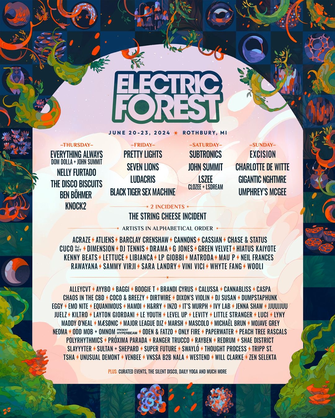 Electric Forest 2024: New Artists Announced for Sold Out Festival