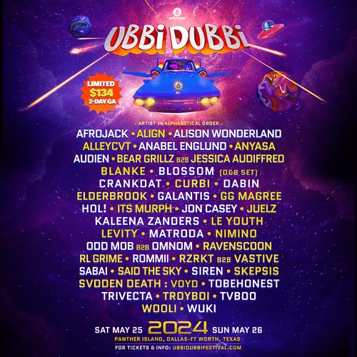 Ubbi Dubbi Dates and Line Up Announced