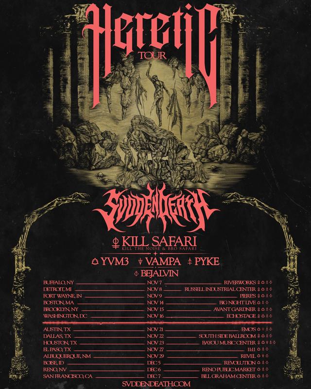 SVDDEN DEATH - The Heretic Tour