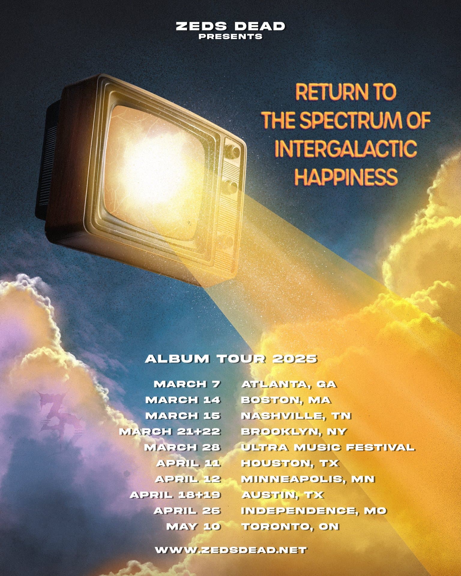RETURN TO THE SPECTRUM OF INTERGALACTIC HAPPINESS Tour