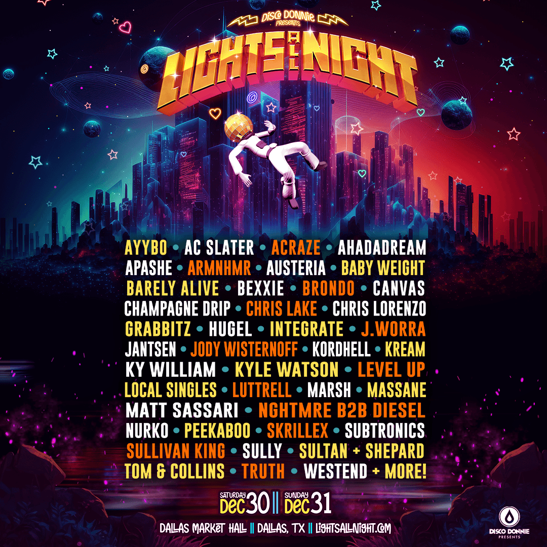 Lights All Night 2023 Line Up Announcement