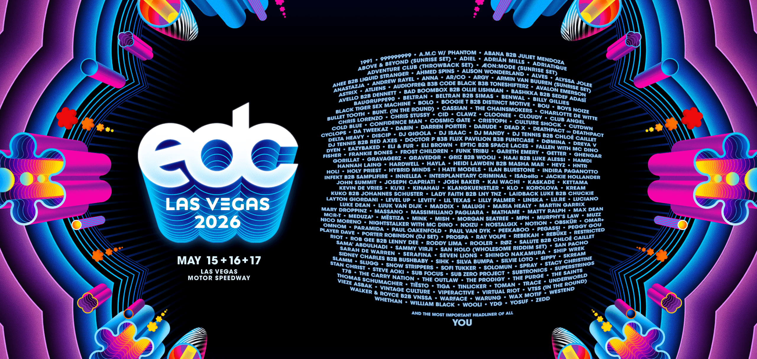 EDC Las Vegas 2026 Lineup Announced: Full Artist Breakdown Across All Genres