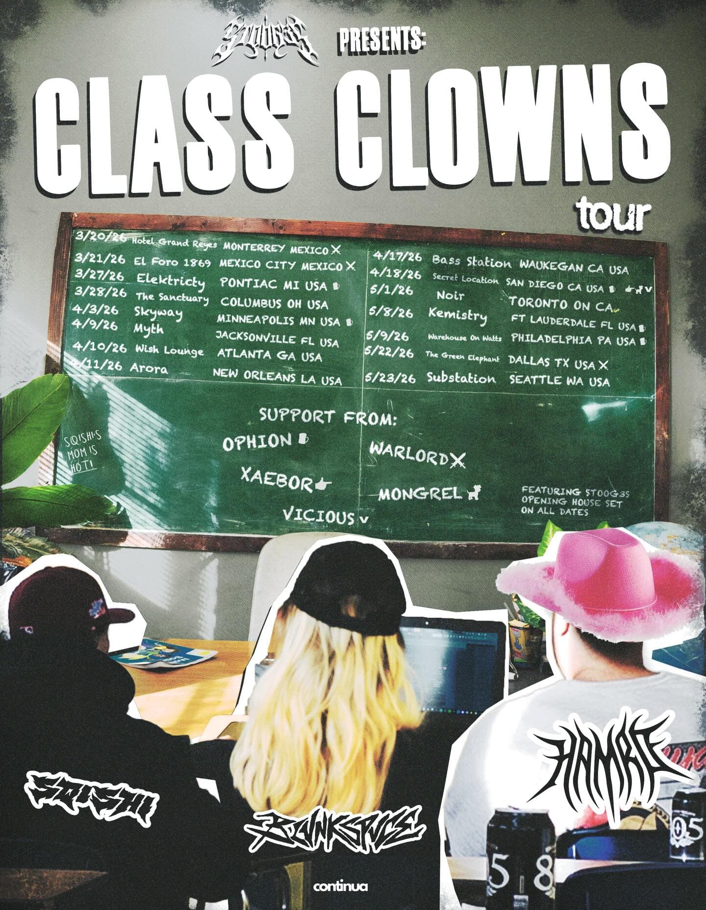 STOOG3S Class Clown Tour